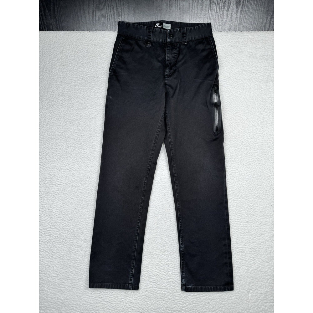 Nike Sportswear N5 Pants Black 28 Fits Like 27x29 Twill Selvedge Straight Fit